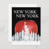 Die Big Apple New York City Postkarte (Vorne/Hinten)