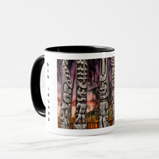 Die Big Island, Tiki Tribal Council Coffee Tasse (Vorderseite Links)