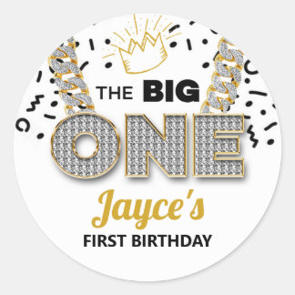 Die BIG One Birthday Party Sticker