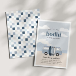 Die BIG ONE Boys's 1st Beach Surf Geburtstag Einladung