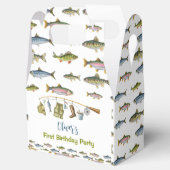 Die "Big One Fishing Birthday Party Gfavorit Box" Geschenkschachtel (Geöffnet)