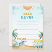 Die Big One, Surf Birthday Time Kapsel Karte (Vorderseite)