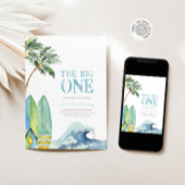 Die BIG ONE Surfing 1. Geburtstag Party Einladung