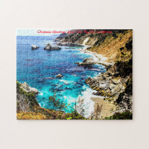 Die Big Sur Kalifornien. Weihnachtsgrüße Puzzle