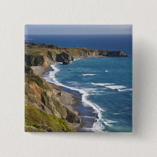 Die Big-Sur-Küste in Kalifornien, USA Button