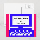 Die Bilder der MUSEUM Artist Serie Computer Blue Postkarte (Vorne/Hinten)