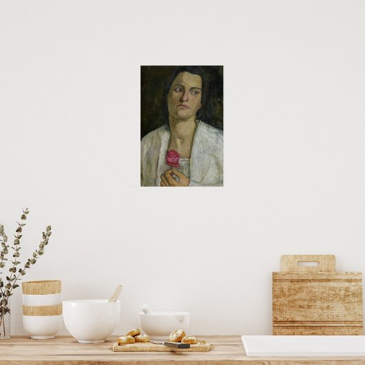 Die Bildhauerin Clara Rilke-Westhoff 1905 Poster (Küche)