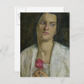 Die Bildhauerin Clara Rilke-Westhoff 1905 Postkarte (Vorne/Hinten)