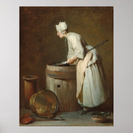 Die Bildhauerin Maid - Jean-Siméon Chardin Fine Ar Poster