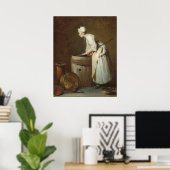 Die Bildhauerin Maid - Jean-Siméon Chardin Fine Ar Poster (Heimbüro)