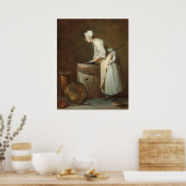 Die Bildhauerin Maid - Jean-Siméon Chardin Fine Ar Poster (Küche)