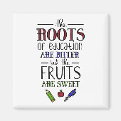 Die Bildung ist bitter Magnet (Vorne)