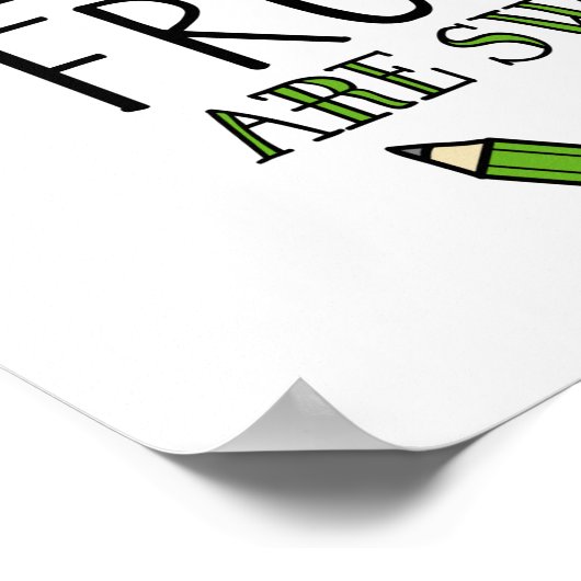 Die Bildung ist bitter Poster (Ecke)