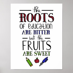 Die Bildung ist bitter Poster