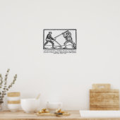 Die Bildung Pantagruel, Illustration Poster (Küche)