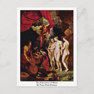 Die Bildung von Mary durch Peter Paul Rubens Postkarte