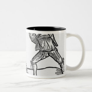 Die Bildung von Pantagruel, Illustration Zweifarbige Tasse