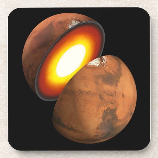 Die Bildung von Rocky Bodies im Sonnensystem. Getränkeuntersetzer (Vorderseite)