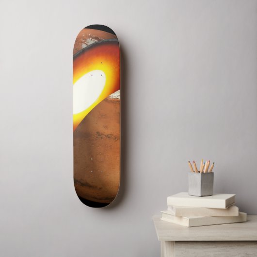 Die Bildung von Rocky Bodies im Sonnensystem. Skateboard (Wandkunst)