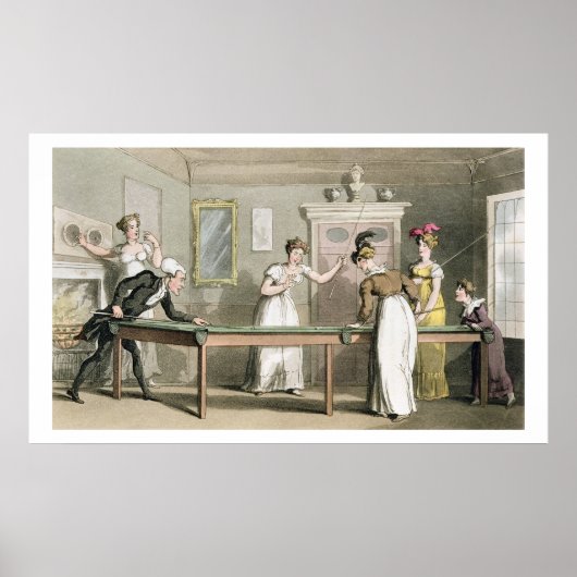 Die Billiard-Tabelle, von "Die Tour der Dr Syntax Poster (Vorne)