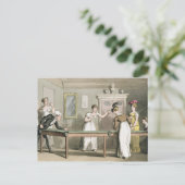 Die Billiard-Tabelle, von "Die Tour der Dr Syntax Postkarte (Stehend Vorderseite)