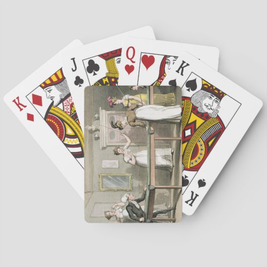 Die Billiard Tabelle, von "Die Tour der Dr Syntax Spielkarten (Rückseite)