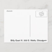 Die Billy Goat Tavern, Chicago Postkarte (Rückseite)