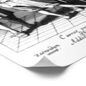 Die Binderie von Laurens Janszoon Koster Poster (Ecke)