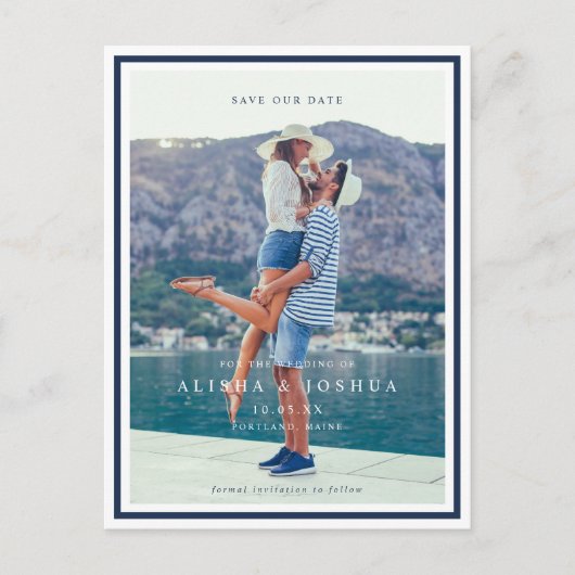 Die Bindung der Brustwarzen an die Navy und die We Ankündigungspostkarte (Vorderseite)