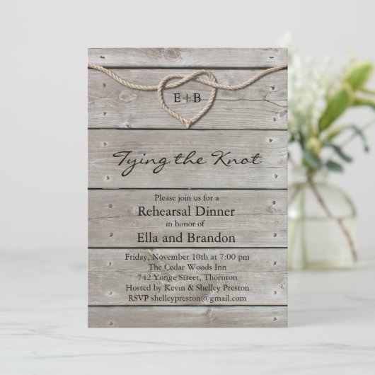 Die Bindung der Knochen-Probe-Dinner Einladung (Stehend Vorderseite)