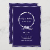 Die Bindung der KNOT-Hochzeitseinladung Einladung (Vorne/Hinten)