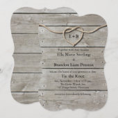 Die Bindung der KNOT-Hochzeitseinladung Einladung (Vorne/Hinten)