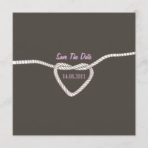 Die Bindung der Knoten Hochzeit Save the Date - pi