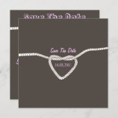 Die Bindung der Knoten Hochzeit Save the Date - pi (Vorne/Hinten)