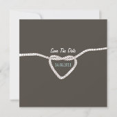 Die Bindung der Knoten Hochzeit speichern das Datu Save The Date (Vorderseite)