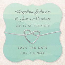 Die Bindung der Knoten Minze und Silberhochzeit re Untersetzer