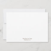 Die Bindung der modernen Hochzeitseinladung Einladung (Rückseite)