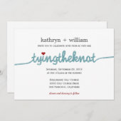 Die Bindung der modernen Hochzeitseinladung Einladung (Vorne/Hinten)