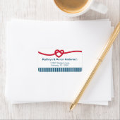 Die Bindung der nicht-autischen Rücksendeadresse Adressaufkleber (Insitu)