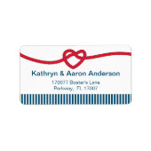 Die Bindung der nicht-autischen Rücksendeadresse Adressaufkleber (Vorne)