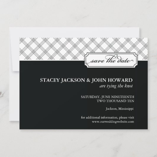 Die Bindung der nicht Save the Date bekannten Foto (Rückseite)