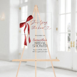 Die Bindung des Brautparty "KNOW BOW" Acrylschild