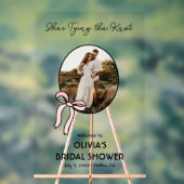 Die Bindung des Knot-Brautparty Begrüßungszeichen Acrylschild (Neutral)