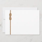 🌊 die Bindung des Knot Simple Nautical Save the D Date (Rückseite)