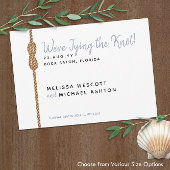 🌊 die Bindung des Knot Simple Nautical Save the D Save The Date