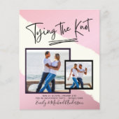 Die Bindung des Knotens - Einladung der Fotos (Vorderseite)