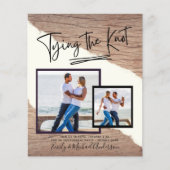 Die Bindung des Knotens - Einladung der Fotos (Vorderseite)