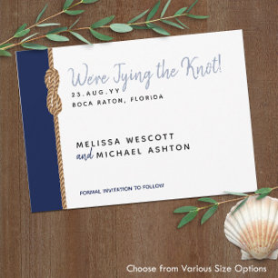 Die Bindung des Knotens Minimalistisches Übeltun S Save The Date