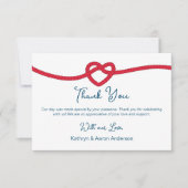 Die Bindung des Knotens Nautic Danke (Vorderseite)