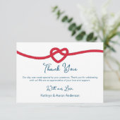 Die Bindung des Knotens Nautic Danke (Stehend Vorderseite)